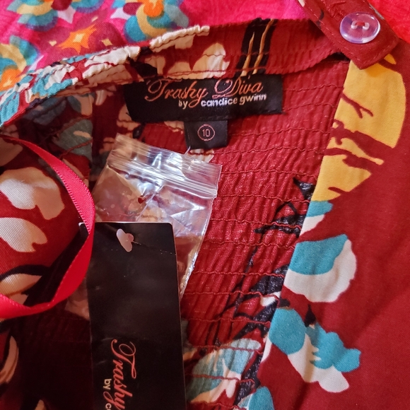 Trashy Diva Tropical Nights Long L'Amour Size 10 BNWT - Picture 7 of 9